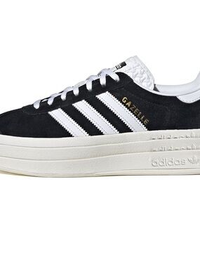 adidas Gazelle Platform Sneakers - Black/White